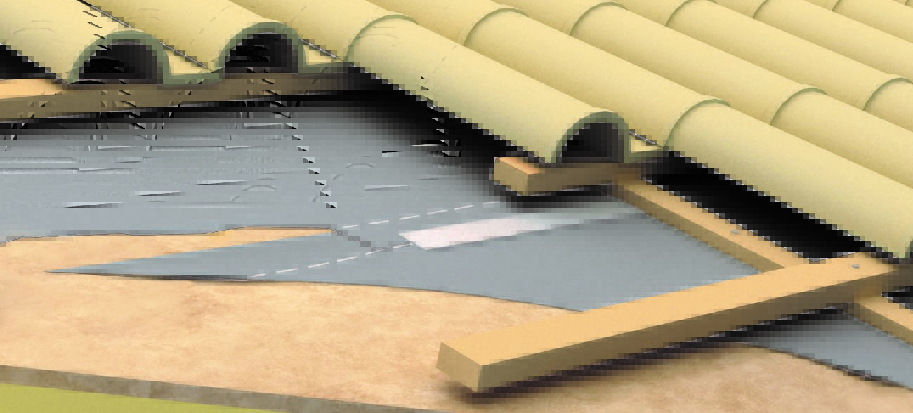 Folha impermeável respirável para telhados de ar w-s