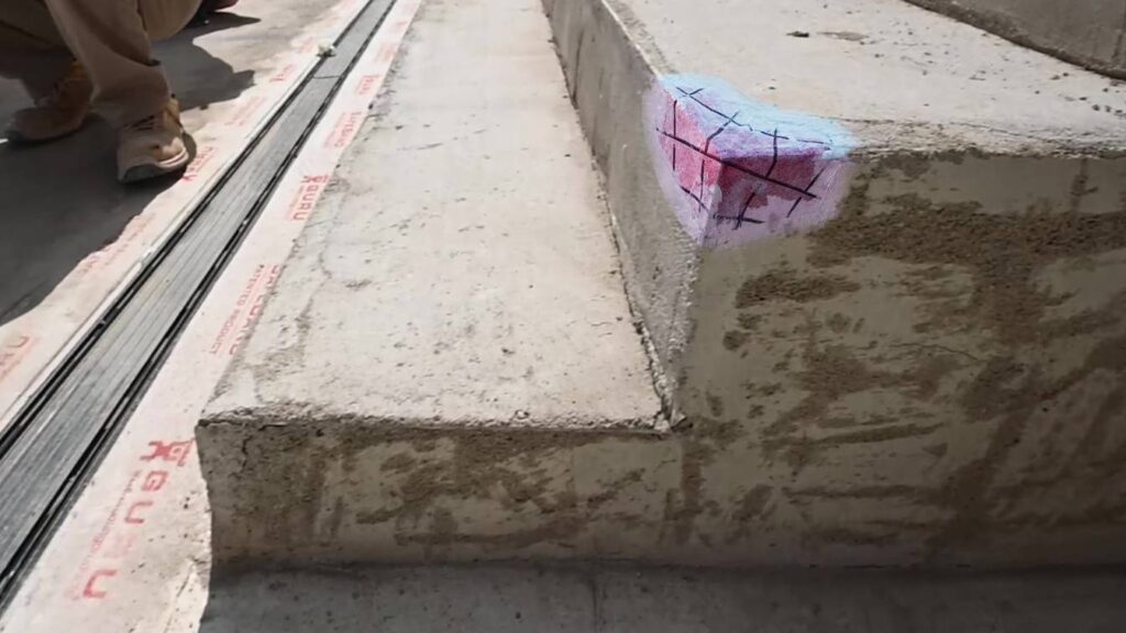 esquina sellada con polimero MS